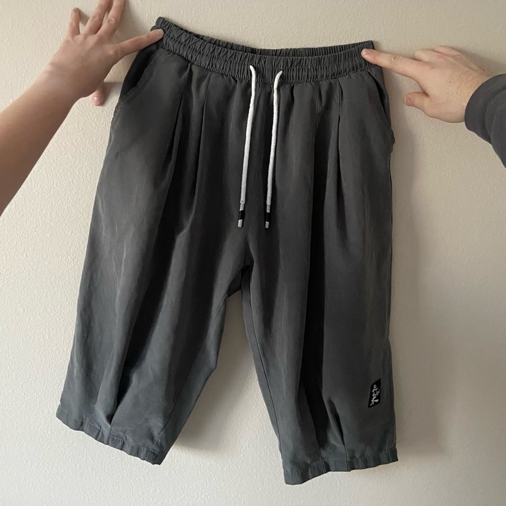 No Brand | Men’s Dark Gray Casual Baggy Shorts Pants Outdoors Evening
